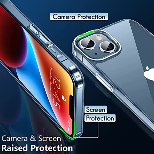 TheGiftKart Ultra-Hybrid Clear Back Case Cover for iPhone 14 Plus | Shockproof Design | Camera Protection Bump | Hard Back | Bumper Case Cover for iPhone 14 Plus (PC, TPU | Transparent) 4 51LkF6ssH L