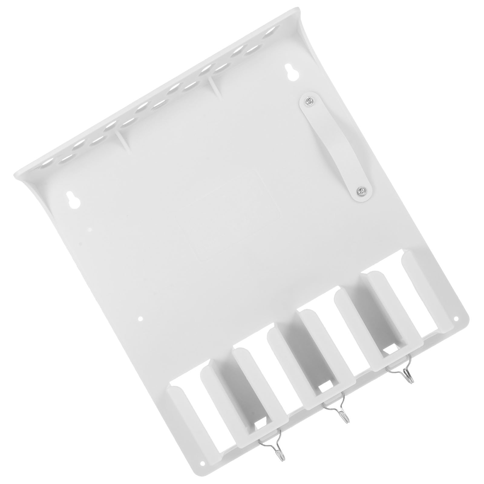 Artibetter Soporte para Cortapelos y Plástico Blanco Almacenamiento Organizador de Tijeras Diseño Elegante para Peluquería y Espacio de Trabajo