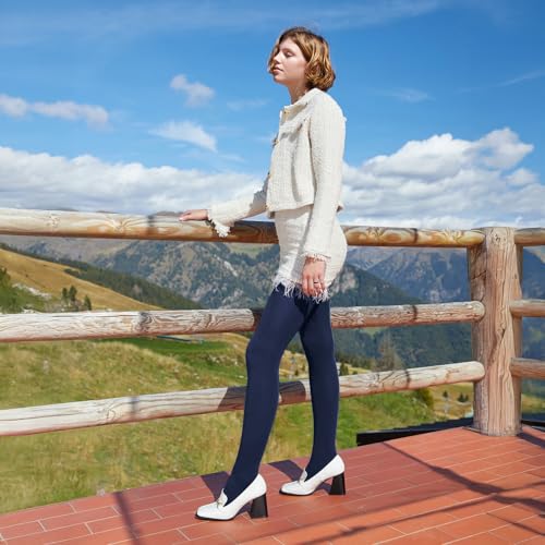 Image of CALZITALY Cotton Tights | Soft & Warm Winter Pantyhose | 100 Den | S M L XL XXL | Made In Italy |