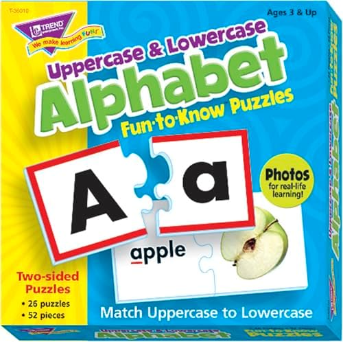 TREND ENTERPRISES Fun-to-Know Puzzles: Uppercase & Lowercase Alph...
