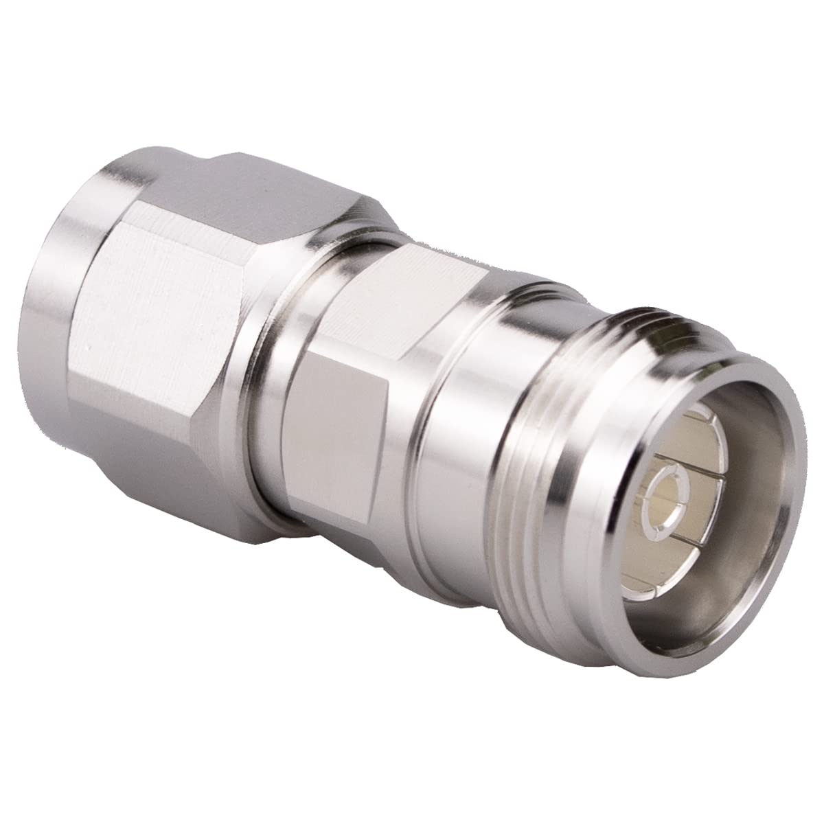 Whisary 4.3-10 Mini DIN Female to N Male Adaptor 4.3/10 MiniDIN Connector Female to N Male Adapter 163dBc