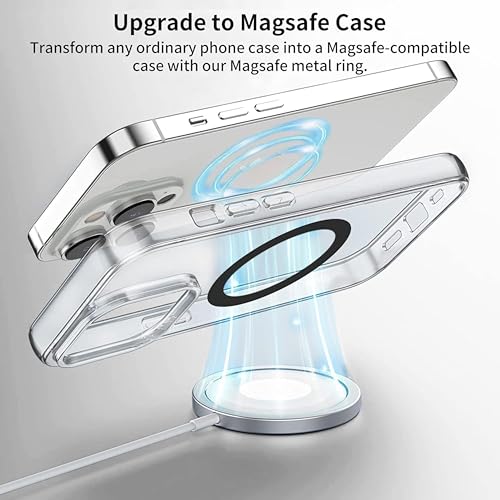 Image of BIJASANI Self-Adhesive Non-Magnetic Metal Rings Use for Phone Holder- Metal Round Plates are Not Made of Magnetic Material, Material :- Alloy Steel (Rings 4 Plates 4)