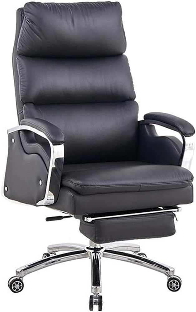 Reclining Massage Office Chair with Footrest High Back Executive Desk Chair Ergonomic Gaming Chair Leather for Workstation Home Comfort Furniture