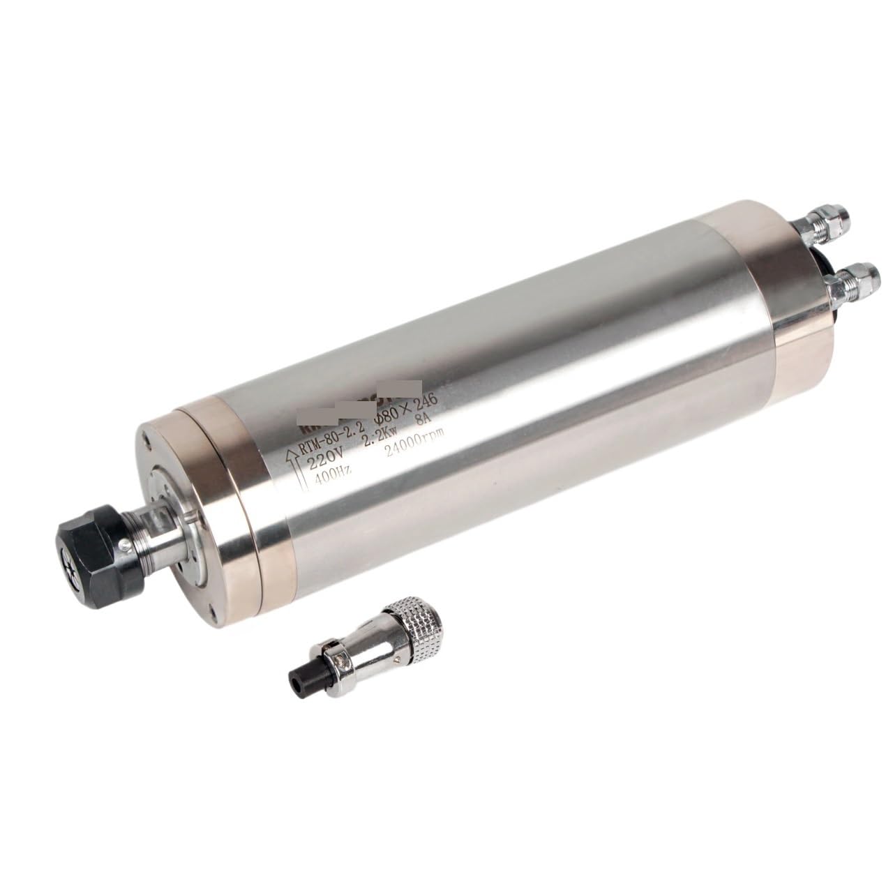 Zestaw frezowania routera 80 x 246 mm, 2,2 kW, 220 V ER20, wodoodporny silnik wrzeciona chłodzony wodą do drewna i metalu