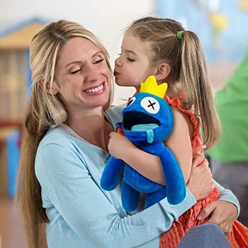 hirsrian Rainbow Friends Plush, Blue Rainbow Friends Toy, 11.8" Rainbow Friends Figures, Soft and Cute Stuffed Animals, Rainbow Friends Plush Doll for Boys Girls And Game Fans