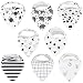 Baby Bandana Drool Bibs for Drooling and Teething, 100% Organic Cotton,Soft and Absorbent Bibs for Baby Boys and Girls,Unisex 8-Pack Toddler Shower Gift Set by Tasera,Black