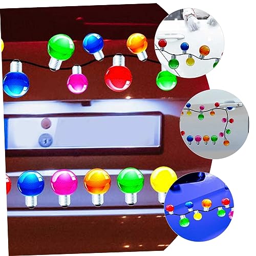 BESTonZON 1 Satz Magnetaufkleber Weihnachtsdekorationen Autoaufkleber Autoaufkleber Zubehör Autodekoration Heimbedarf Fahrzeugaufkleber Kühlschrankapplikationsset Glühbirne – Bild 4