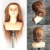 NOTA: Maniquí de pelo suelto: normalmente, puede que no se caiga el pelo, pero no afectará a su uso. Dos to different computer monitors/calibrations, colors may vary slightly from photos