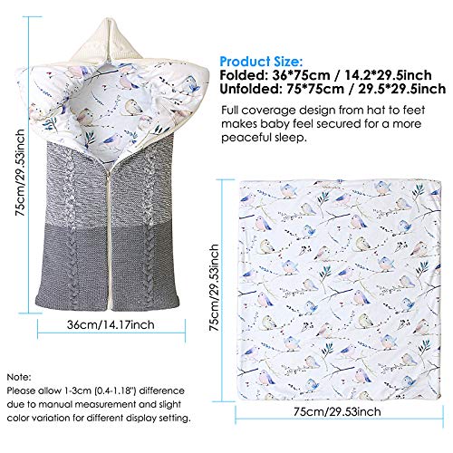 IFCOW Bebé Sacco Nanna Bambini 0-6 Mesi Coperta