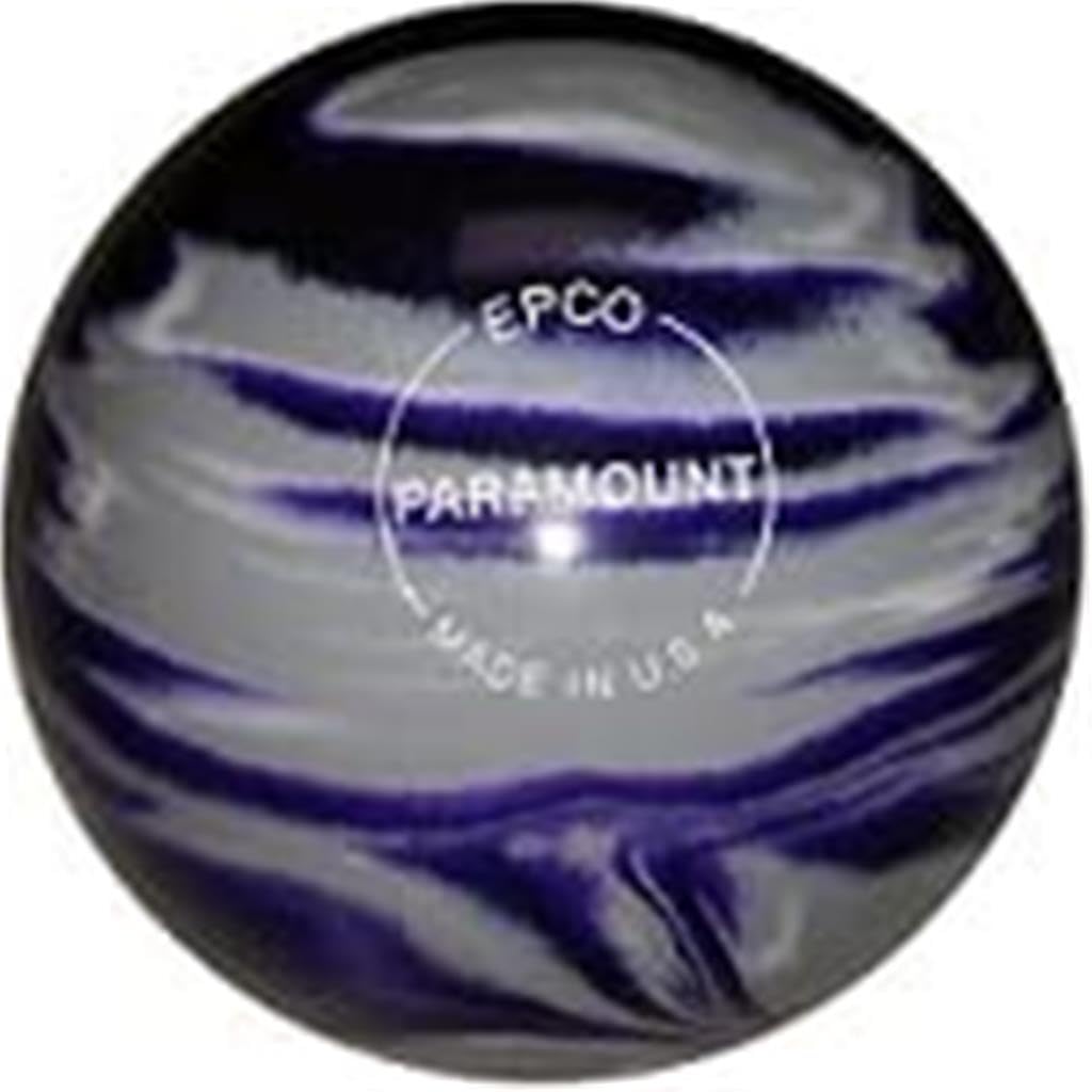 Bowlerstore Products EPCO Candlepin Bowling Ball- Marbleized - Purple, Grey & White (4 1/2 inch- 2lbs.7oz.) 1 Ball