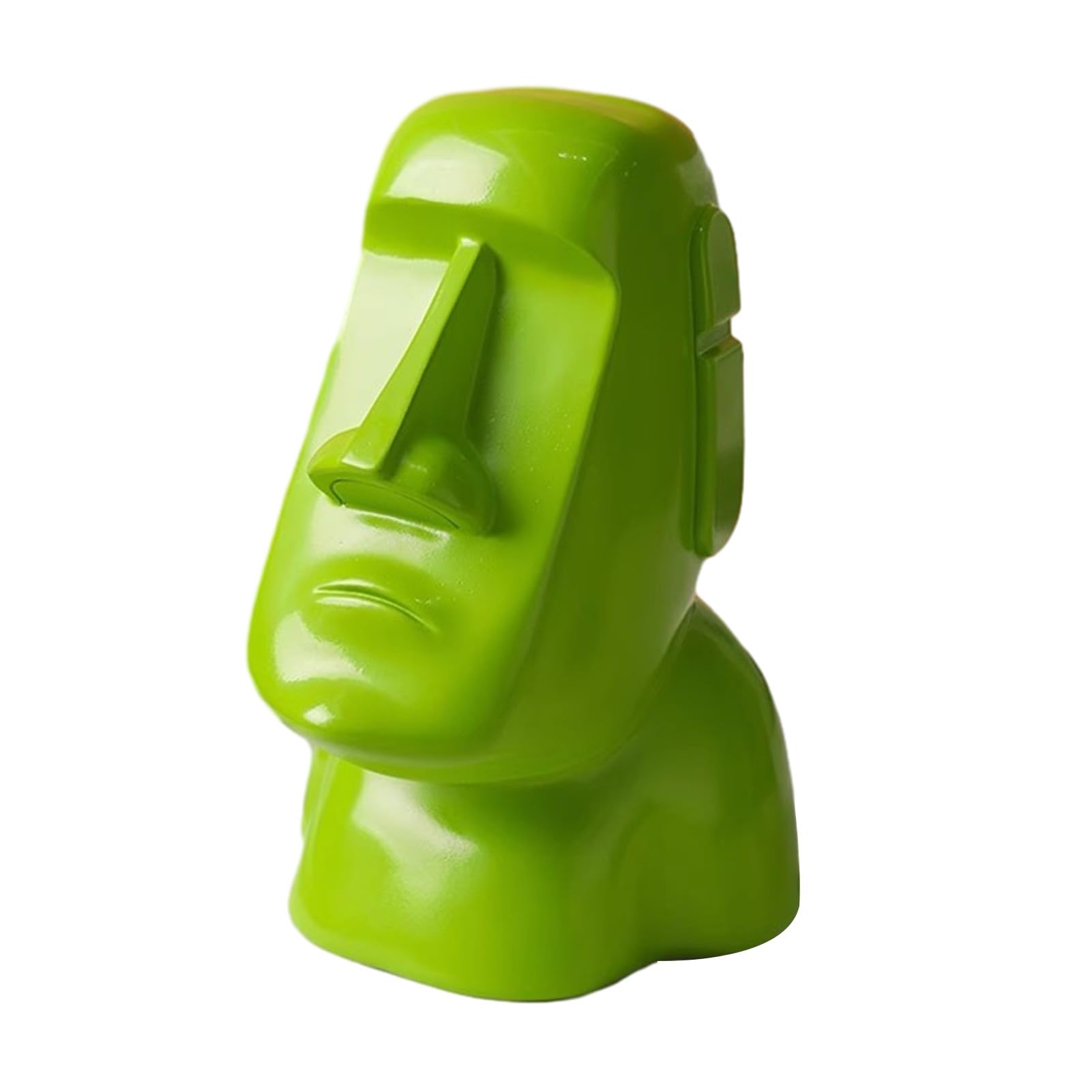 Glifora Moai Statue Tissue Holder - Easter Island Statue Tissue Box Cover, 3-in-1 Eyeglass Holder and Headphone Stand, Decorative Tissue Box Holder for Living Room, Home Office