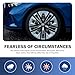 Ferianl 4 PCS Car Wheel Center Caps, 60MM/2.36In OD 56MM/2.2In ID, ABS Snap-in Vehicle Rim Hub Caps, Anti-Falling Rust-Proof Wheel Hub Decoration, Universal for SUV, Sedan, Truck(Silver)