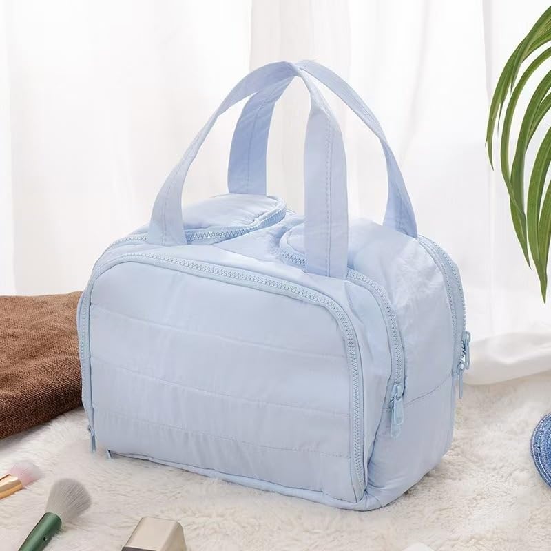 Ladies' Fabric Makeup Bag for Hand held Storage of Toiletries Cosmetics image 5