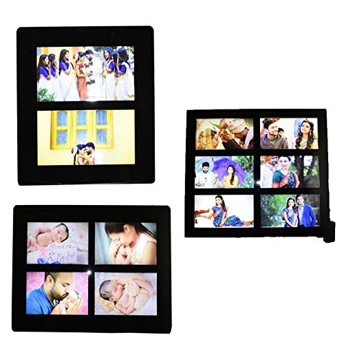 A R Innovation Wooden Wall Hanging Frames Set of 3 (ANJALI009) (5x7