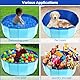 MAIROX Hunde Pool, Hunde Planschbecken, Faltbarer Pool für Hund und Katze, Hundebadewanne, Hundepool Klein, Hundepool fur Große Hunde, Bademuschel für Hunde mit Wasserablassventil (60 x 20 cm)