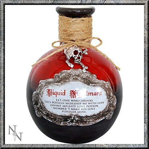 Bottle ~ Gothic/Alchemist Ceramic Bottle ~ LIQUID NIGHTMARES