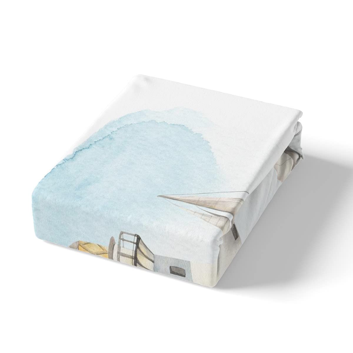 Funda de edredón náutica para velero, funda de edredón con temática oceánica de acuarela, juego de ropa de cama súper King, funda de colcha de verano para playa, decoración de 3 piezas, decoración de