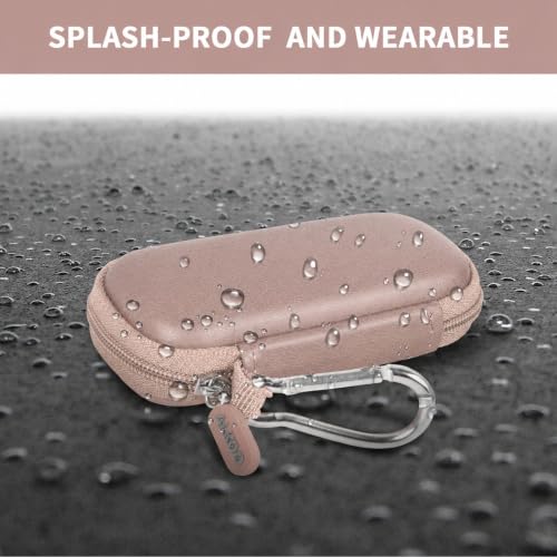 Image of USB Flash Drive Case, SD Card /Thumb Drive /Memory Cards Holder, Bag Only | SDXC /SDHC Storage, Electronic Accessories Organizer for SanDisk / for Samsung, for Students /IT /Office /School /Travel, RoseGold
