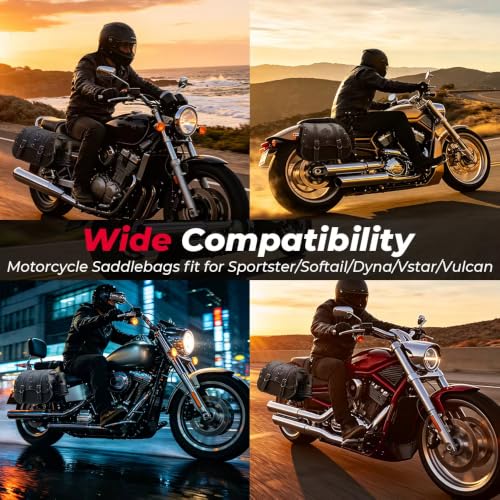 KuangChuDan Retro Cruiser Style Saddlebags