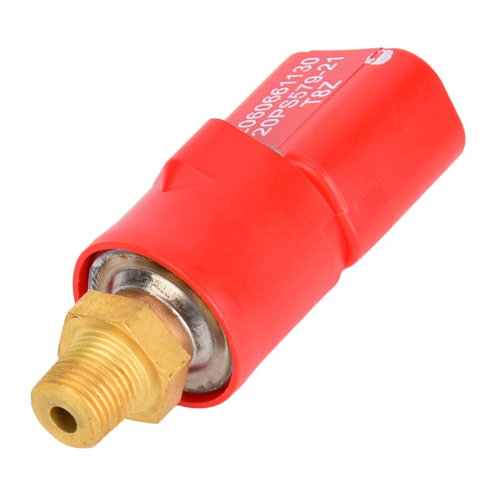Distribution Valve Pressure Switch Hydraulic Sensor 206-06-61130 08073-20505 for Komatsu Excavator PC200-7, Pressure Switch Sensor Replacement Red