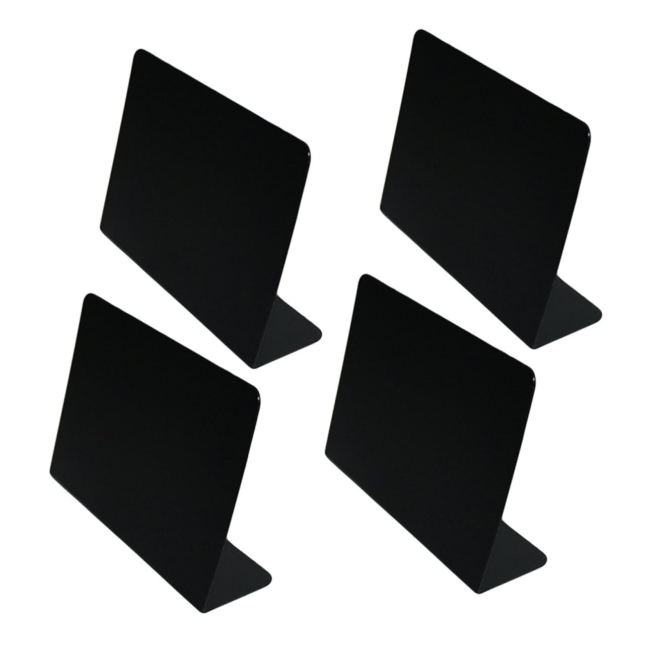 Angoily 3 Sätze Teiliges Acryl Kreidetafel Kleine Schwarze Schreibtafel Für Hochzeit Party Tischdekoration Vielseitiges Display Für Nachrichten Und Beschriftungen 4 Stück * 3