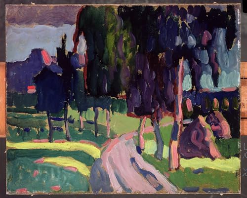Póster de lienzo de Kandinskij A Murnau para decoración de dormitorio de 60x90cm
