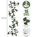 Huryfox Artificial Flowers Garlands - 2 Strand 230cm Long Artificial Flower Vines for Decorations, Faux White Rose Floral Arch with Realistic Design for Home, Garden, Indoor/Outdoor Weddings, Parties