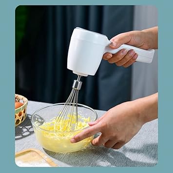Belanto Electric Handheld Wireless Whisk Mixer Beater Baking,5-Speed Adjustable Lightweight Hand Mixer Stainless Steel Egg Whisk with Double Egg Sticks for Kitchen Baking and Cooking