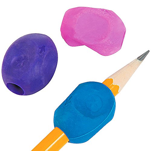 Preisvergleich Produktbild German Trendseller® - 4 x Ergonomischer Stiftehalter Deluxe komfortables schreiben Schreiben lernen Angenehm Griffig und Ergonomisch