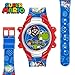 Super Mario Kids Digital Watch with Yoshi, LED Light Show, Soft Silicone Strap, Durable Kid-Friendly Design, Fun Time-Telling for Boys and Girls