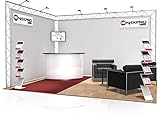 Messestand FD 22-3 x 4 x 2,5 m (LxBxH) - 12 m²