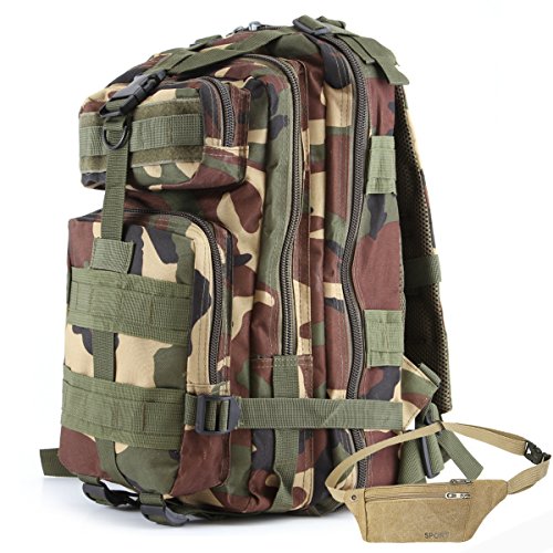 COZYJIA Mochila al Aire Libre  de Combate táctico MOLLE Assalto del Paquete de Asalto