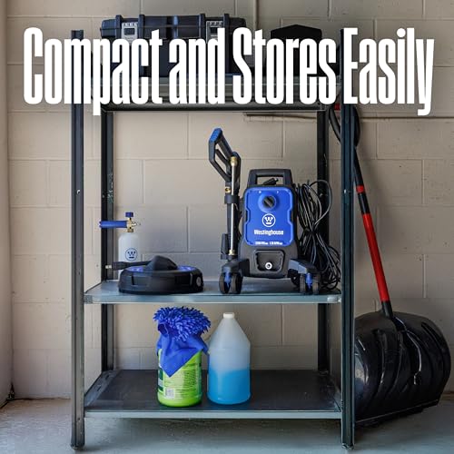 Westinghouse ePX3100 Electric Pressure Washer, 2300 Max PSI 1.76 Max GPM with Anti-Tipping Technology, Onboard Soap Tank, Pro-Style Steel Wand, 5-Nozzle Set, for Cars/Fences/Driveways/Home/Patios