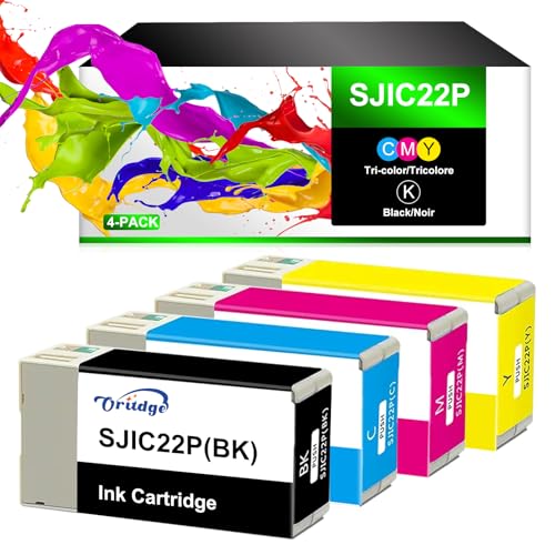Cartouches d'encre SJIC22P compatibles avec l'imprimante Epson Colorworks TM-C3500