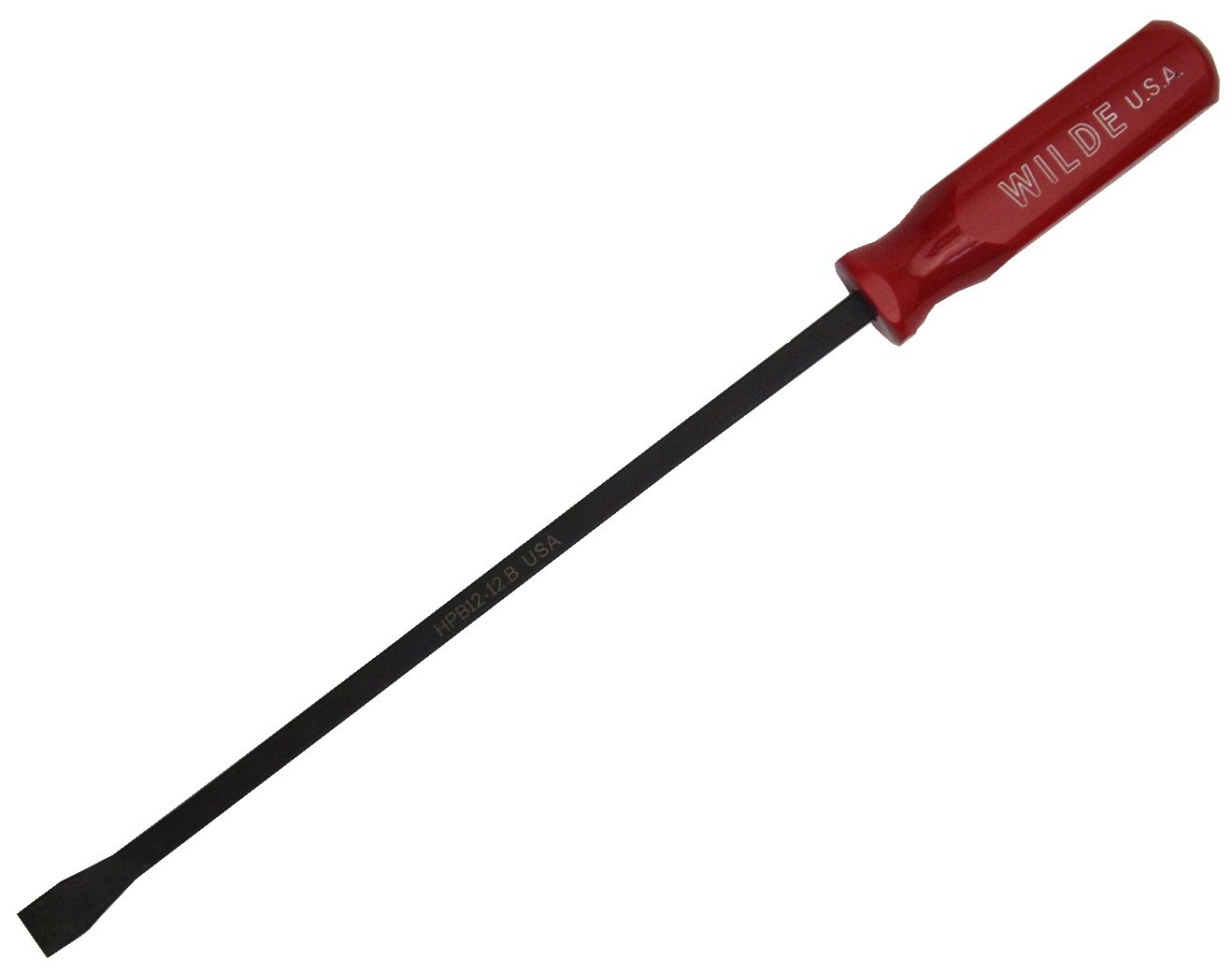 Wilde Tool 15-Inch Rolling Head Pry Bar – High Carbon Steel, Made In USA