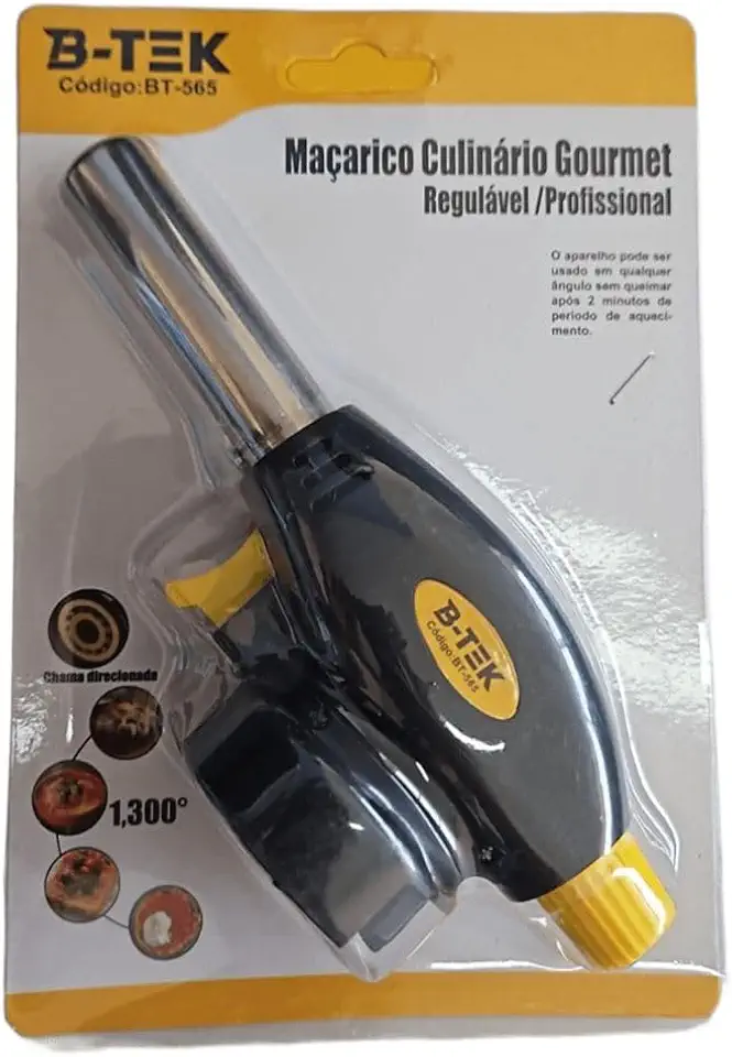 Maçarico Culinário Portátil Regulagem Gourmet Profissional