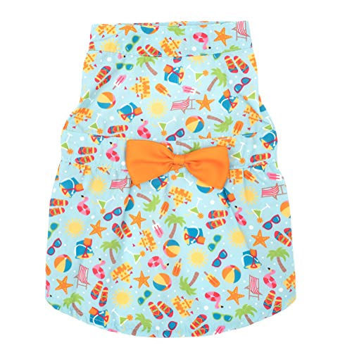 Spring Wildflower Dog Dress with Matching Leash (Small)