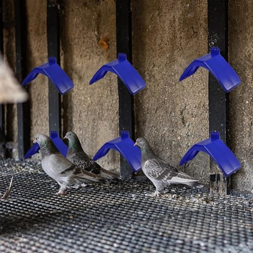 Image of Coloch 20 Pcs Dove Rest Stand, Lightweight Pigeon Perches Plastic Birds Roost Holder, Pigeons Dwelling Frame Birdcage Accessories for Parrots and Other Birds (Pack of 2)
