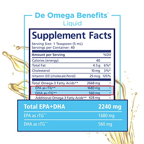 Image of PRN DE Omega Benefits Liquid Formula - 6.7 oz, 40-Day Supply