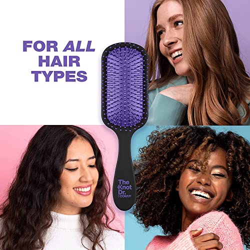 The Knot Doctor For Conair Premium Pro Detangling Hair Brush For Wet Or Dry Hair With Purple Storage Case, 1 Count #TOP6