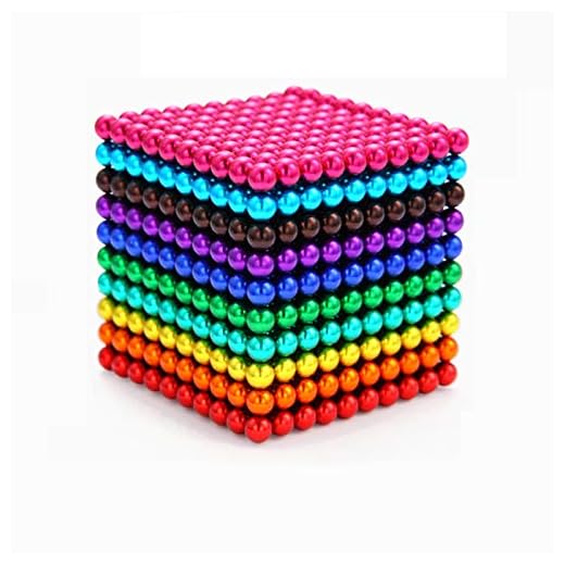 Magnetisk Ball Color Rubiks kub, 5mm 512/1000 Pieces magiska blocks.Magnetic leksak med flera kombinationer av sfäriska former för att lindra stress, motion tänkande,5mm 1000pcs