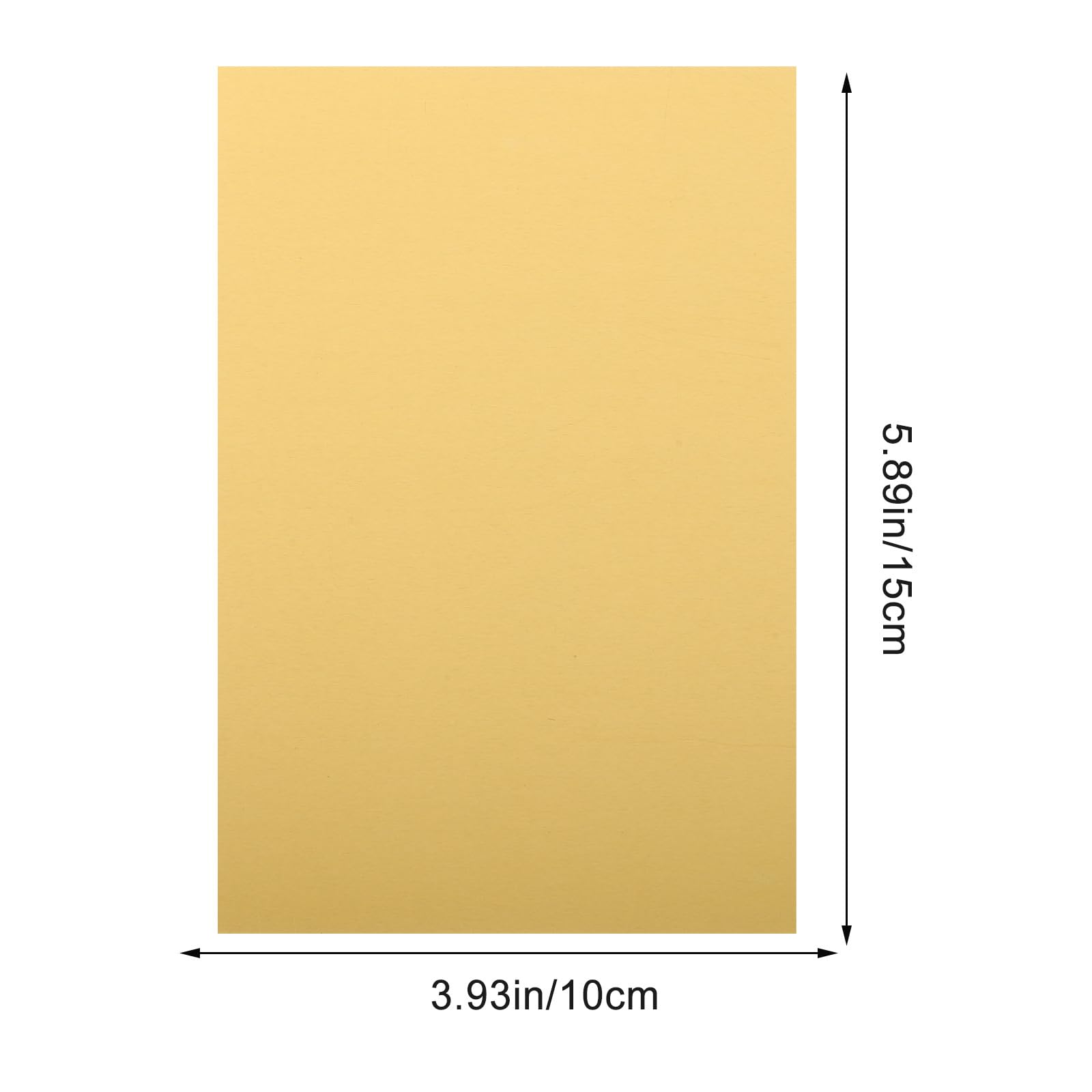 Láminas de Aluminio en Blanco para Sublimación, 10 Piezas Doradas