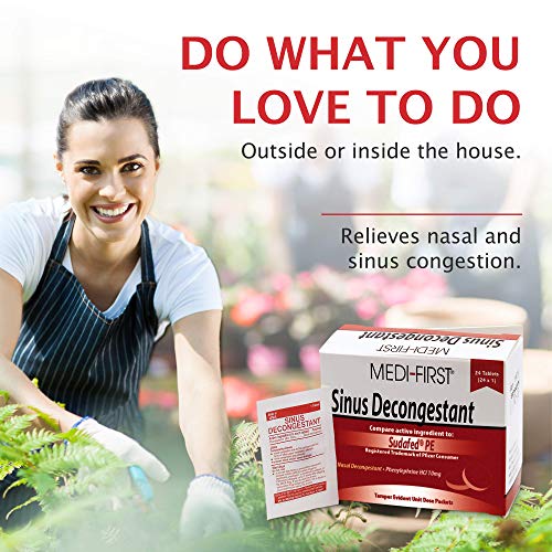 Medique 80964 Medi-First Sinus Decongestant, 24 Tablets #TOP1