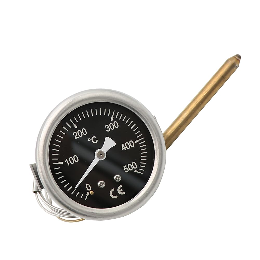 Pizzaofen Elektroofen Brotofen Thermometer Zeiger Temperaturanzeige 500 Grad 304 Edelstahl Temperaturanzeige