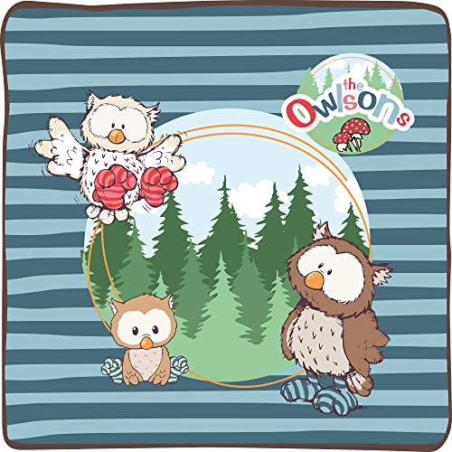NICI Schlafendes Kuscheltier Eule Oscar im Nest 12cm – Eule Plüschtier für Mädchen, Jungen & Babys – Flauschige Stofftier Eule zum Kuscheln, Spielen & Schlafen – Gemütliches Schmusetier