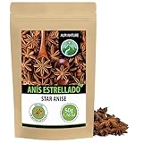 Alpi Nature Anis Estrellado Entero 50g, Vainas de Anís Estrellado para Cocinar y Vino Caliente