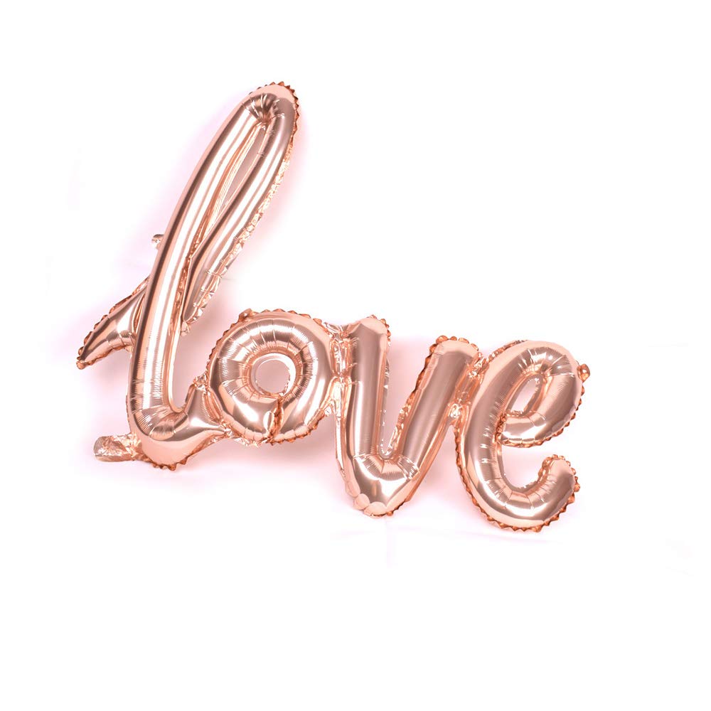16 Inch Love Heart Shape Foil Balloons Rose Gold Balloons Bachelorette Party Wedding Bridal Engagement Decoration Ideas Gift
