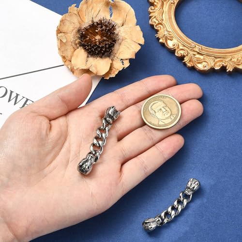 Chaîne d'extrémité 53mm acier pour ajuster la taille bijoux