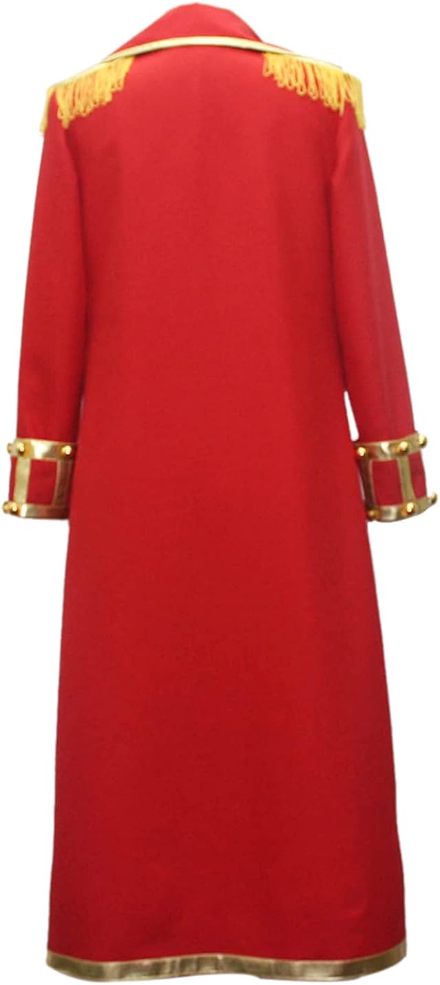 Miniatura 3 de Mono de una pieza D Luffy Capitán Cosplay Anime traje uniforme capa traje con sombrero de paja