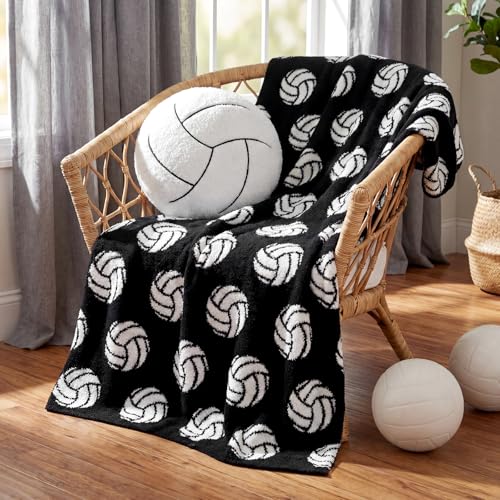 Hillsuren Volleyball Throw Blanket and Pillow Set, 50 x 60 Inch